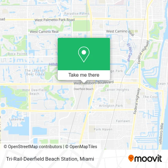 Tri-Rail-Deerfield Beach Station map