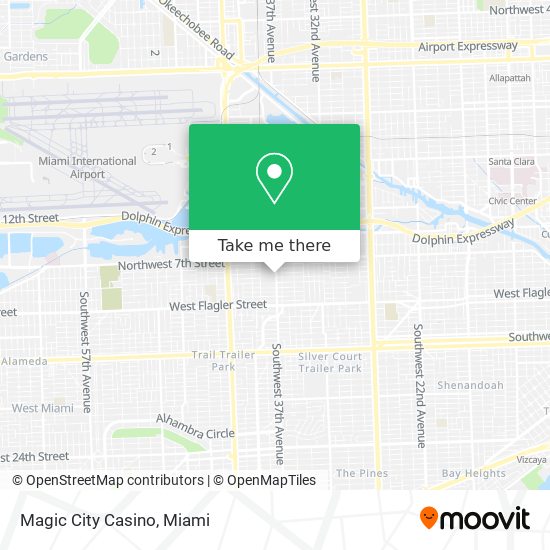 Magic City Casino map