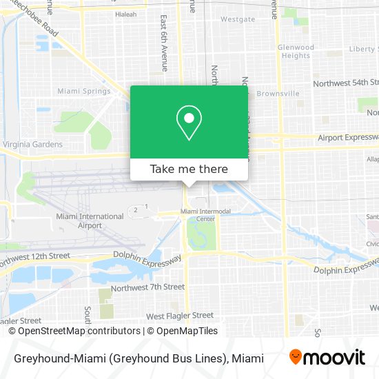 Greyhound-Miami (Greyhound Bus Lines) map