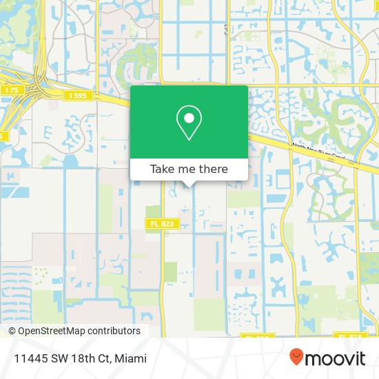 11445 SW 18th Ct map
