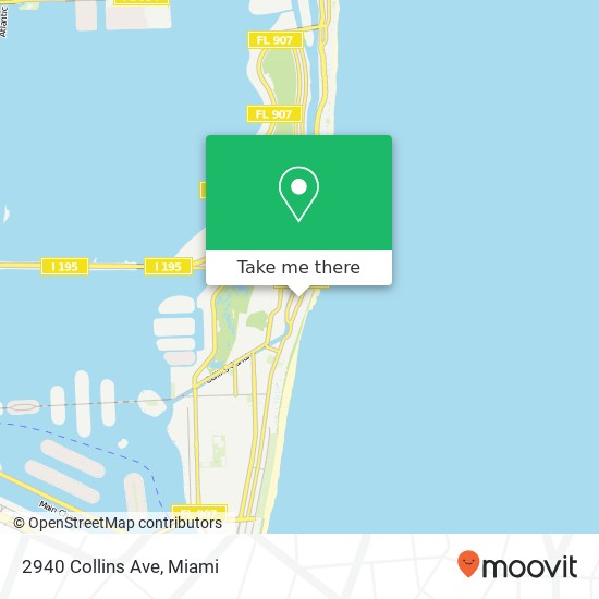 Mapa de 2940 Collins Ave