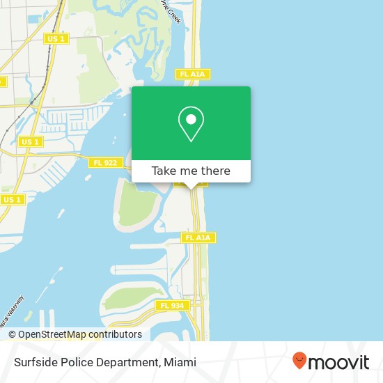 Surfside Police Department map