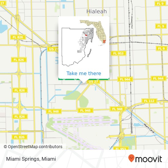 Miami Springs map