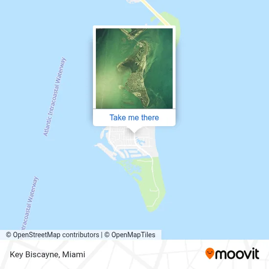 Key Biscayne map