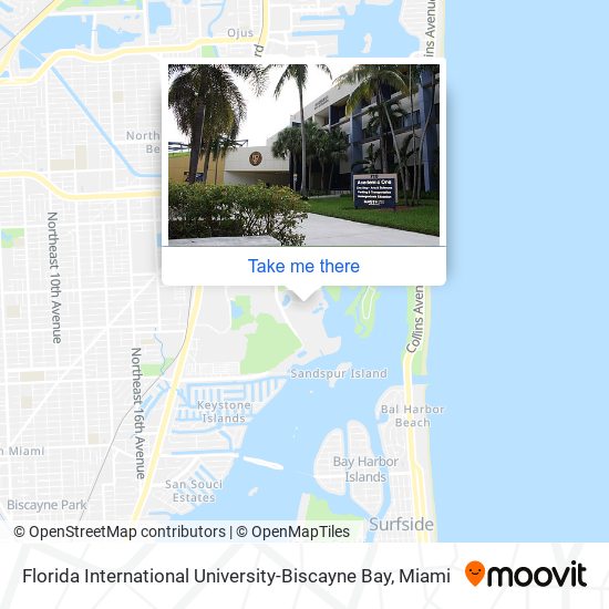 Mapa de Florida International University-Biscayne Bay