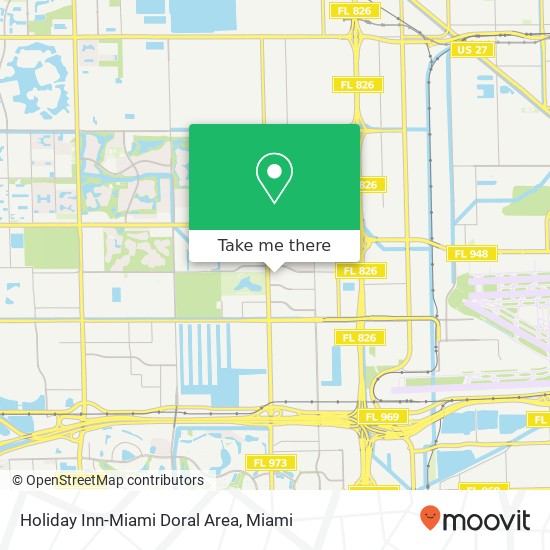 Holiday Inn-Miami Doral Area map