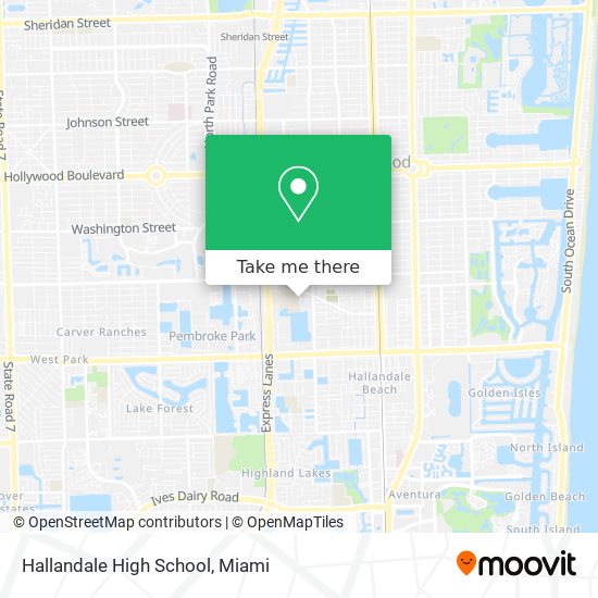 Mapa de Hallandale High School