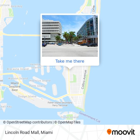 Mapa de Lincoln Road Mall