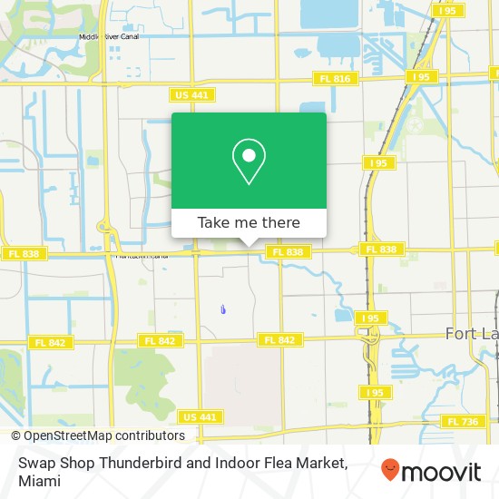 Mapa de Swap Shop Thunderbird and Indoor Flea Market