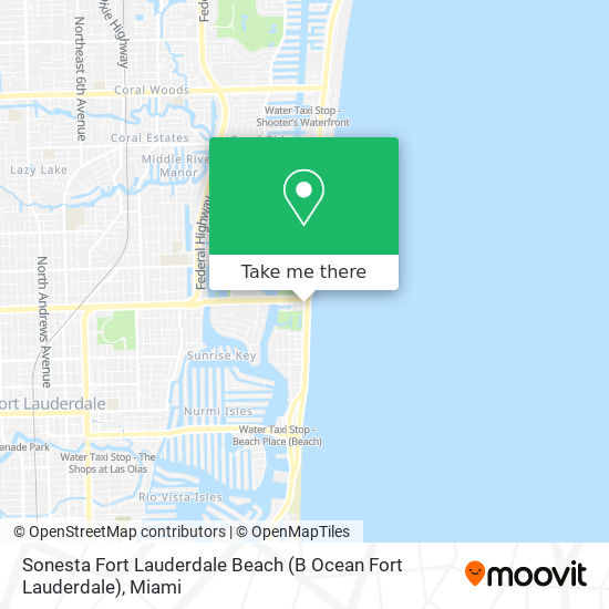 Mapa de Sonesta Fort Lauderdale Beach (B Ocean Fort Lauderdale)