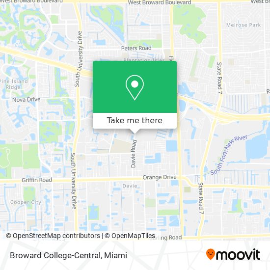 Broward College-Central map