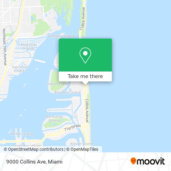 9000 Collins Ave map