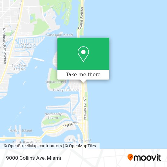 Mapa de 9000 Collins Ave