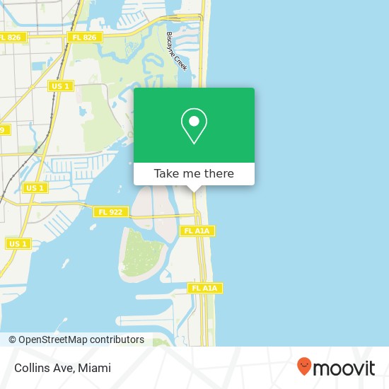 Collins Ave map