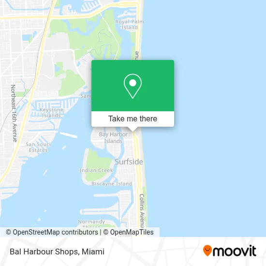 Bal Harbour Shops map