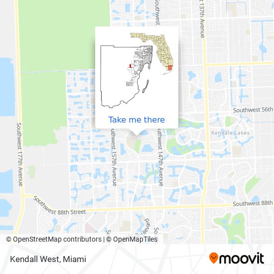 Kendall West map