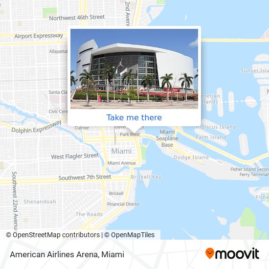 American Airlines Arena map