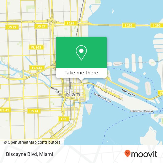 Biscayne Blvd map