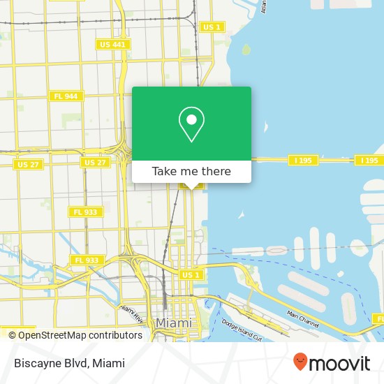 Biscayne Blvd map