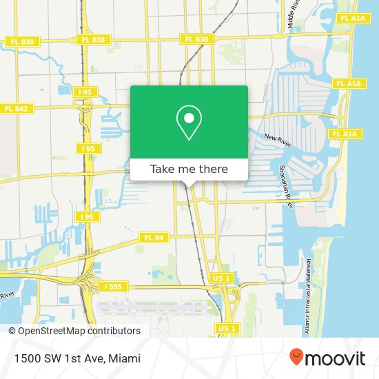 1500 SW 1st Ave map
