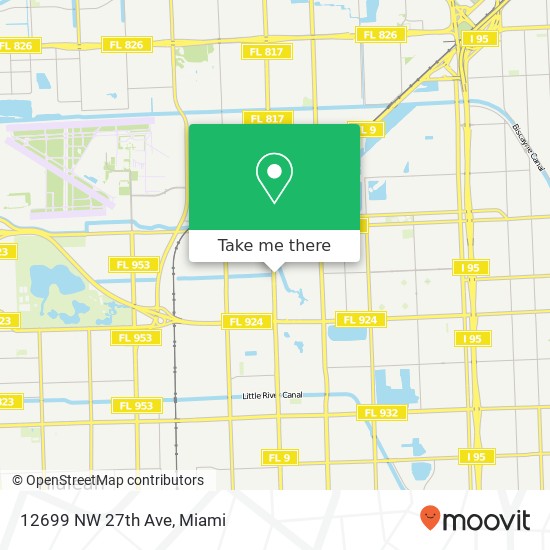 12699 NW 27th Ave map