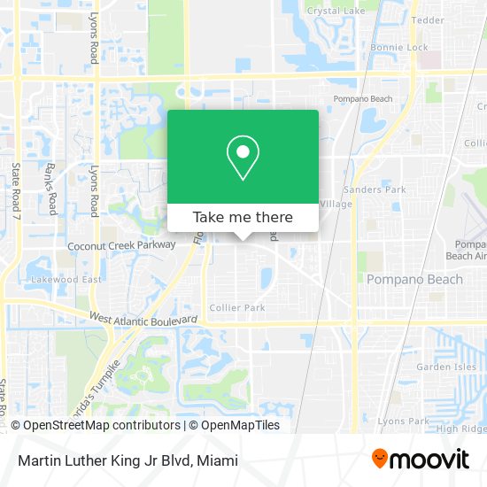 Martin Luther King Jr Blvd map