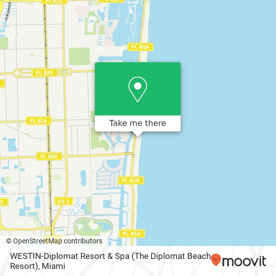 WESTIN-Diplomat Resort & Spa (The Diplomat Beach Resort) map