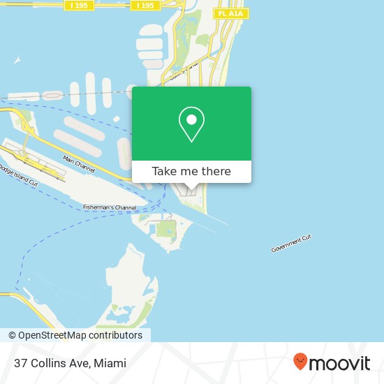 37 Collins Ave map