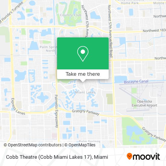 Cobb Theatre (Cobb Miami Lakes 17) map