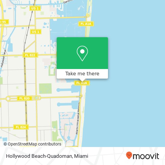 Hollywood Beach-Quadoman map