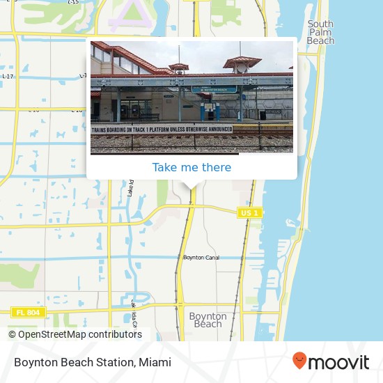 Mapa de Boynton Beach Station