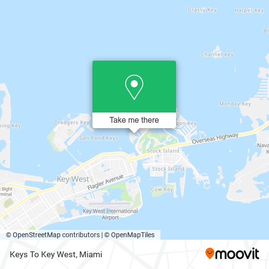 Keys To Key West map