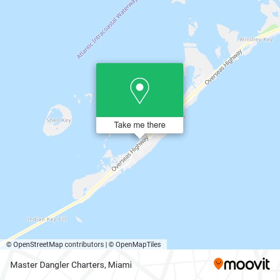 Master Dangler Charters map