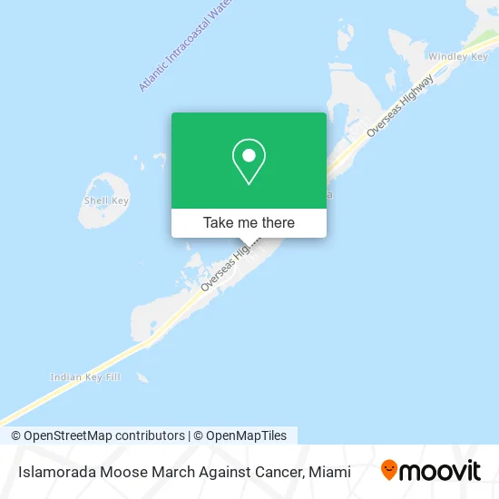 Islamorada Moose March Against Cancer map