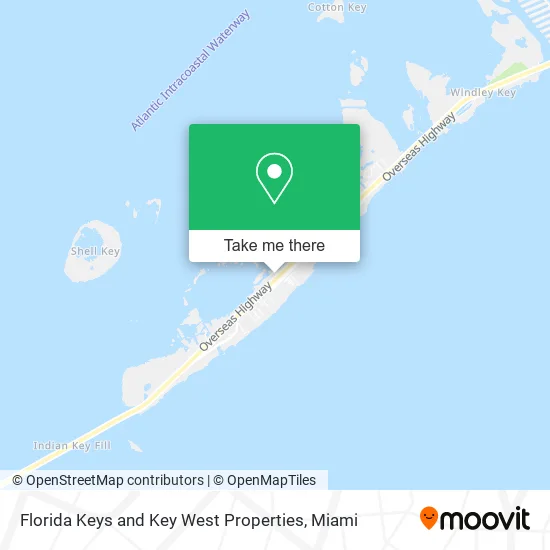Florida Keys and Key West Properties map