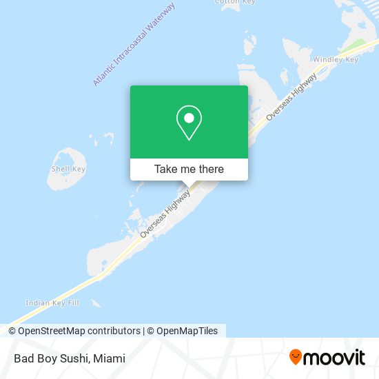 Bad Boy Sushi map