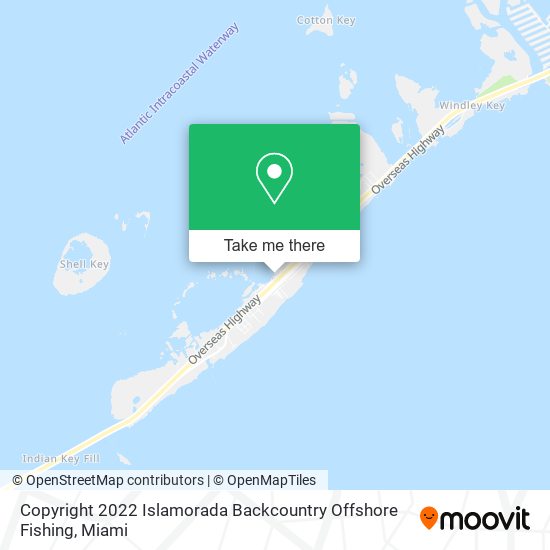 Mapa de Copyright 2022 Islamorada Backcountry Offshore Fishing
