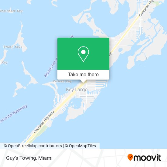 Guy's Towing map