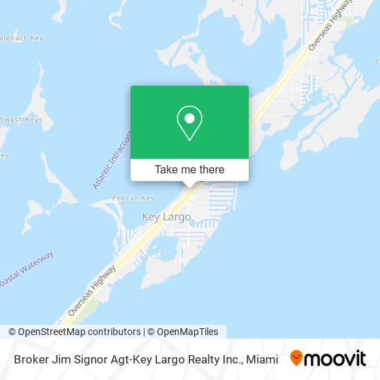 Broker Jim Signor Agt-Key Largo Realty Inc. map