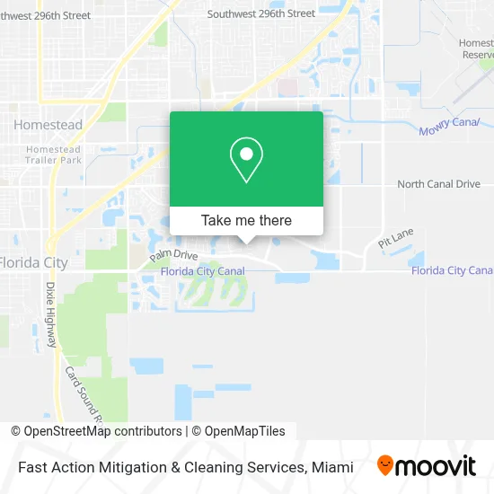 Fast Action Mitigation & Cleaning Services map