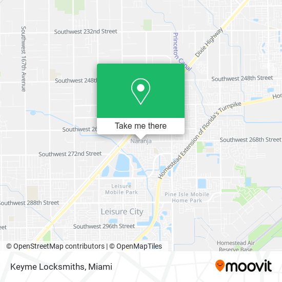 Keyme Locksmiths map