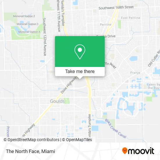 The North Face map