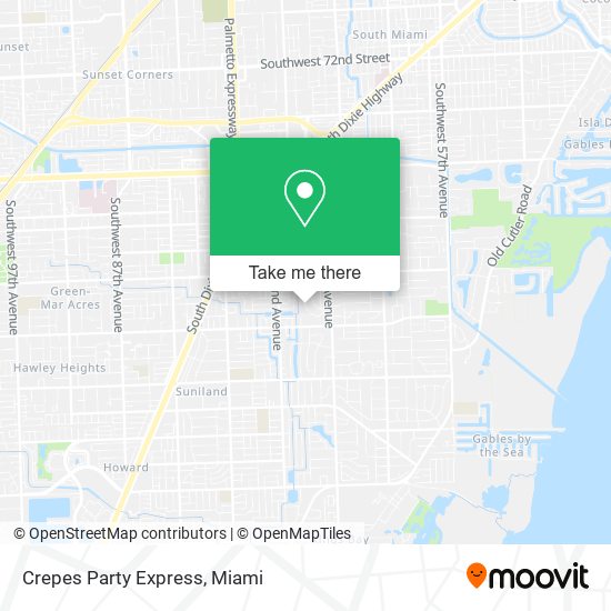 Mapa de Crepes Party Express