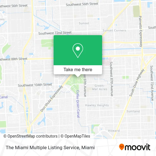The Miami Multiple Listing Service map