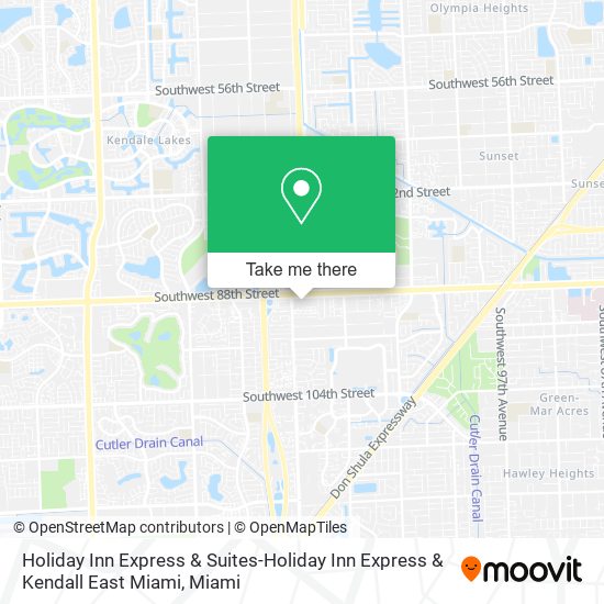 Mapa de Holiday Inn Express & Suites-Holiday Inn Express & Kendall East Miami