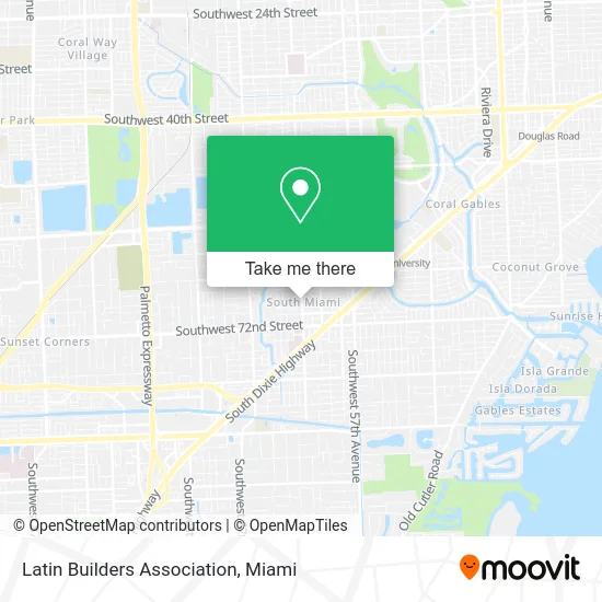 Latin Builders Association map