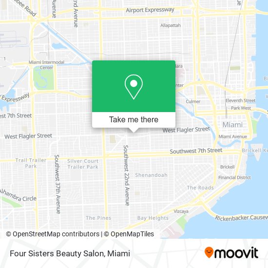 Mapa de Four Sisters Beauty Salon