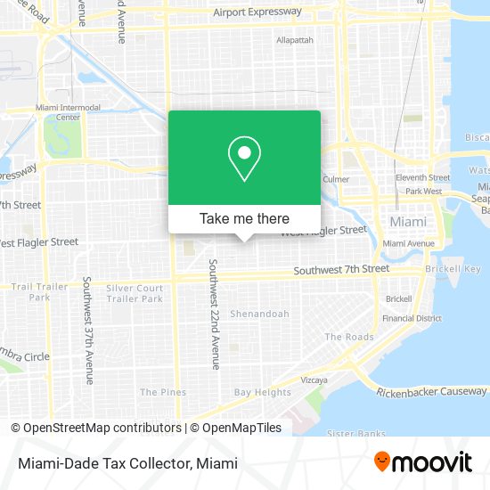 Mapa de Miami-Dade Tax Collector