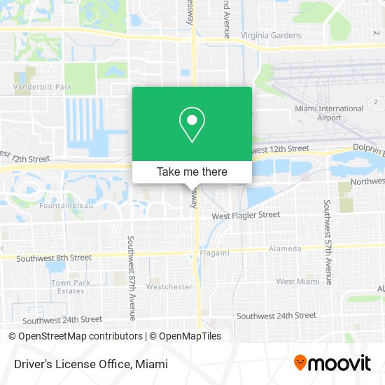 Driver's License Office map