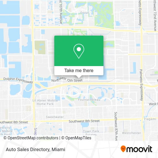 Auto Sales Directory map